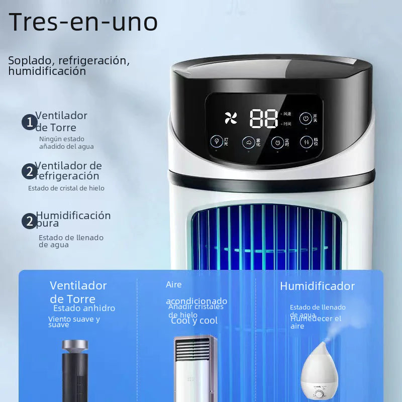 Ventilador Humidificador y Enfriador USB Portátil