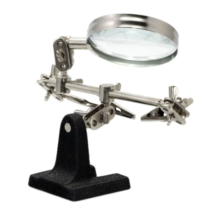 Base de Trabajo con Soporte para Soldadura y Lupa